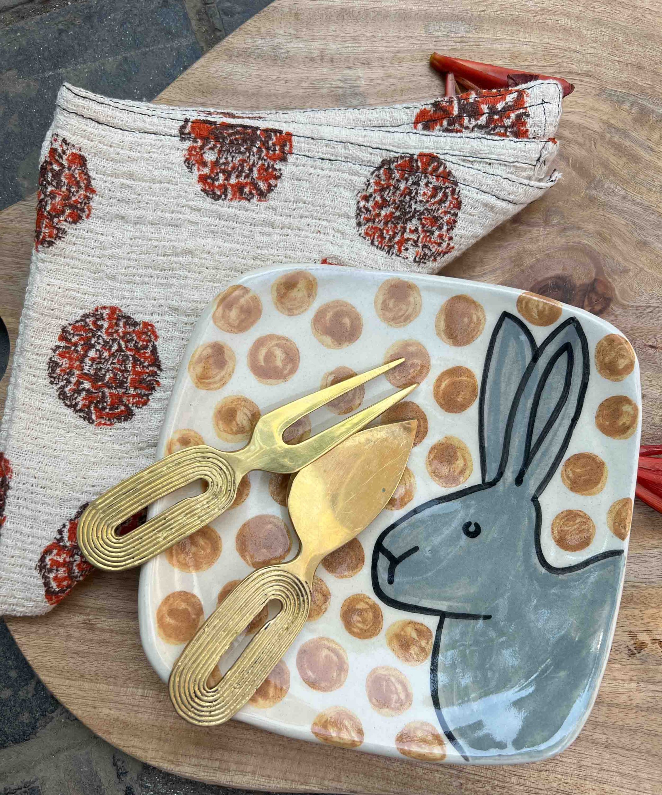 Bunny Square Plate