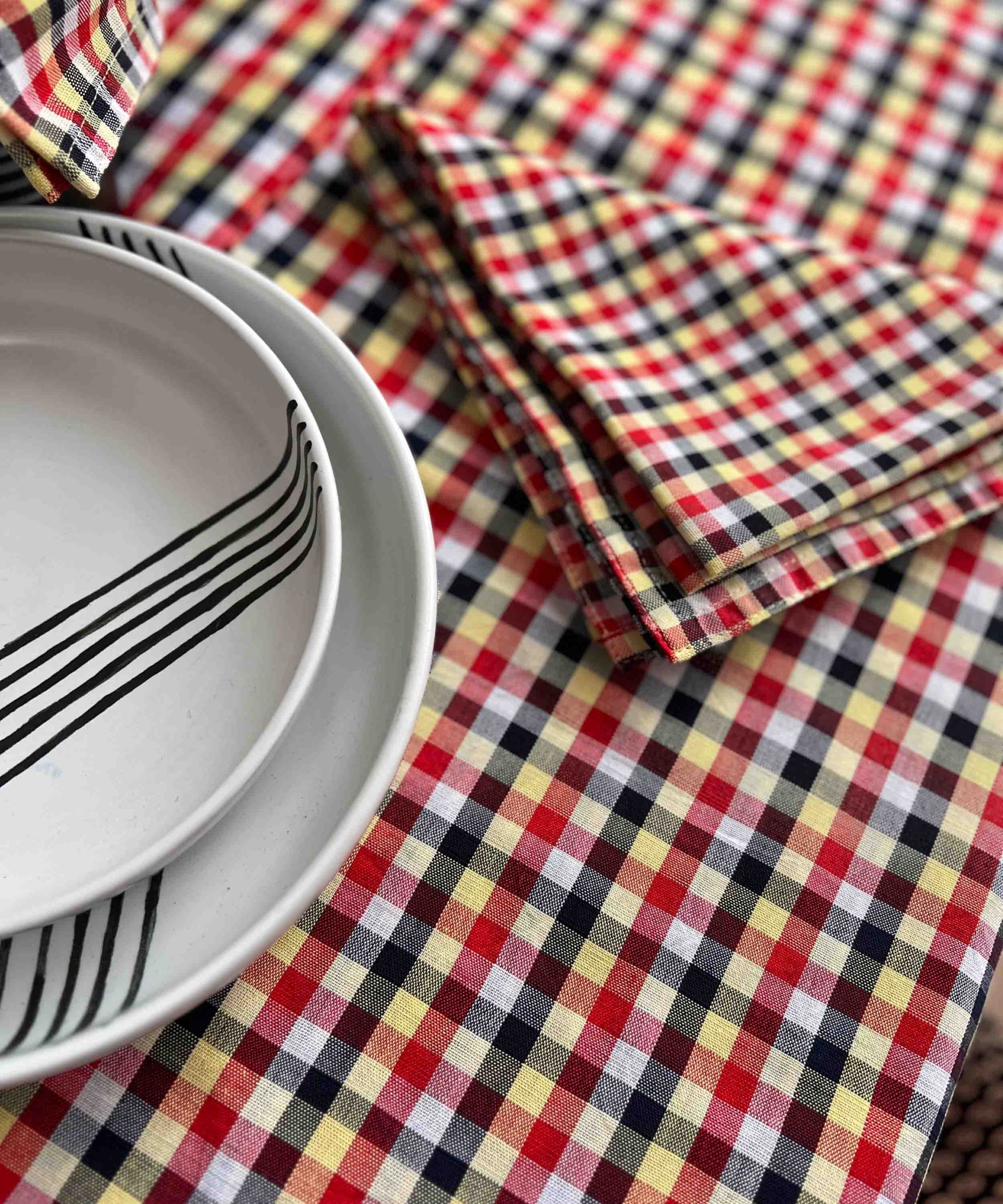 Checkered Handwoven Dhaka Collection - Image 3