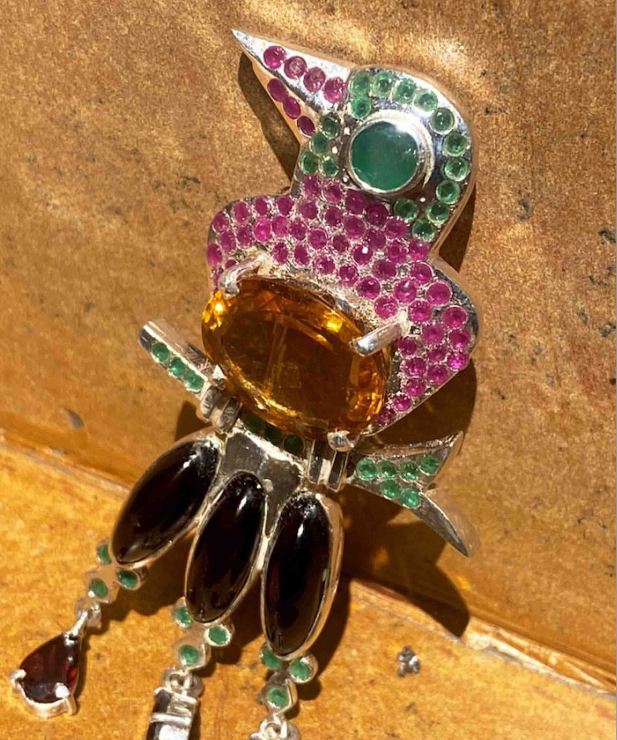 Parrot Brooch